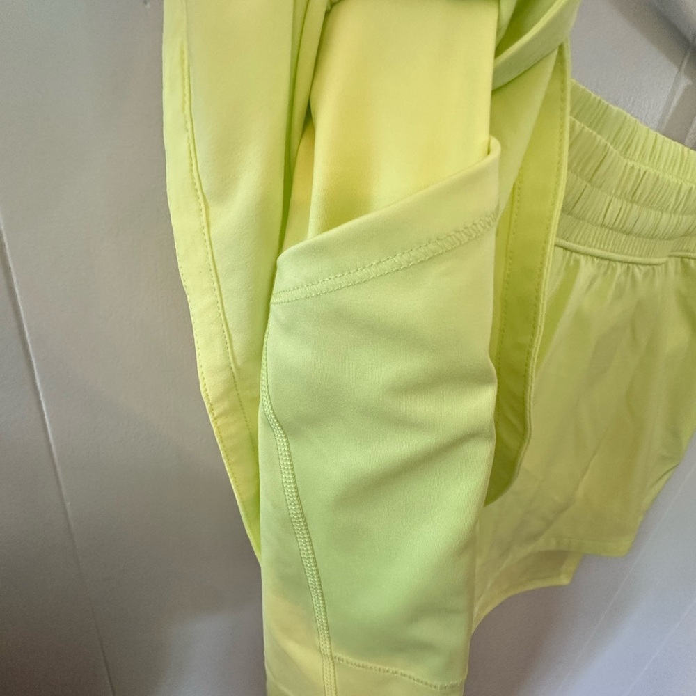 DSG Lime Green 2 in 1 Running Shorts - Picture 4 of 7